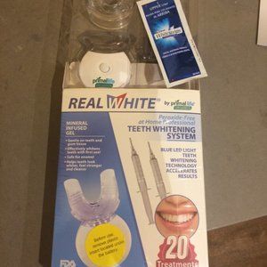 brand new in box teeth whitening light/tray +white strips